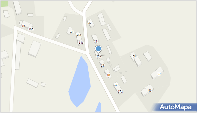 Gorzyno, Gorzyno, 20a, mapa Gorzyno