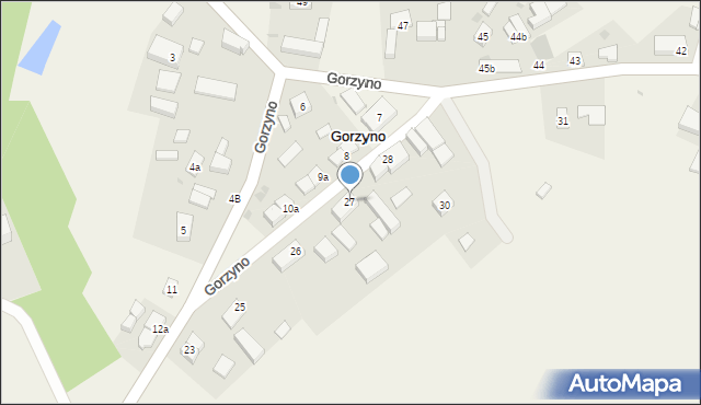 Gorzyno, Gorzyno, 27, mapa Gorzyno