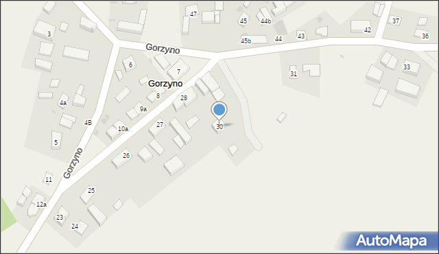 Gorzyno, Gorzyno, 30, mapa Gorzyno