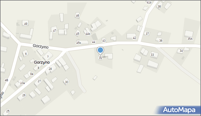 Gorzyno, Gorzyno, 31, mapa Gorzyno