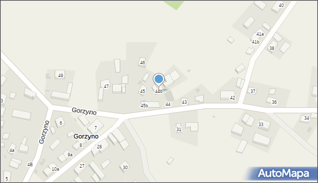 Gorzyno, Gorzyno, 44b, mapa Gorzyno