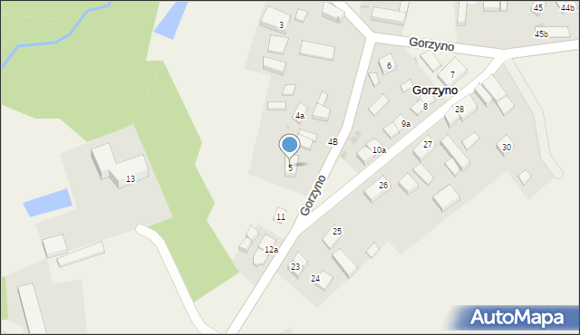 Gorzyno, Gorzyno, 5, mapa Gorzyno