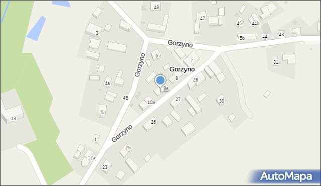 Gorzyno, Gorzyno, 9b, mapa Gorzyno