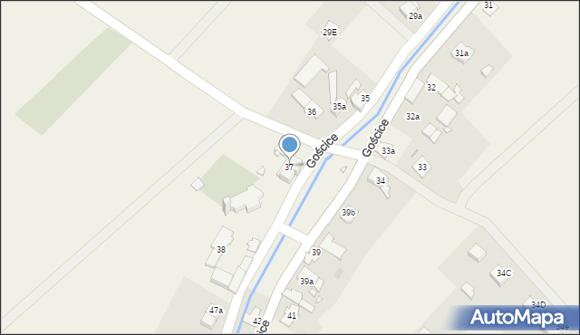 Gościce, Gościce, 37, mapa Gościce