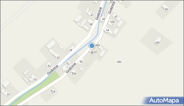 Gościce, Gościce, 46, mapa Gościce