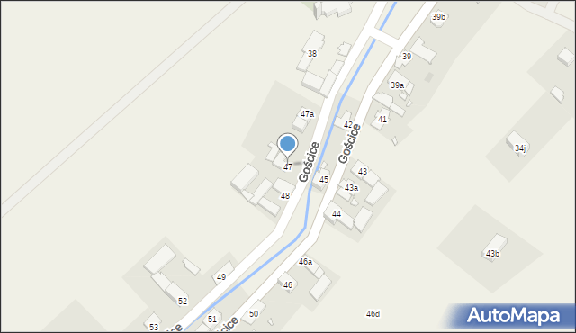Gościce, Gościce, 47, mapa Gościce