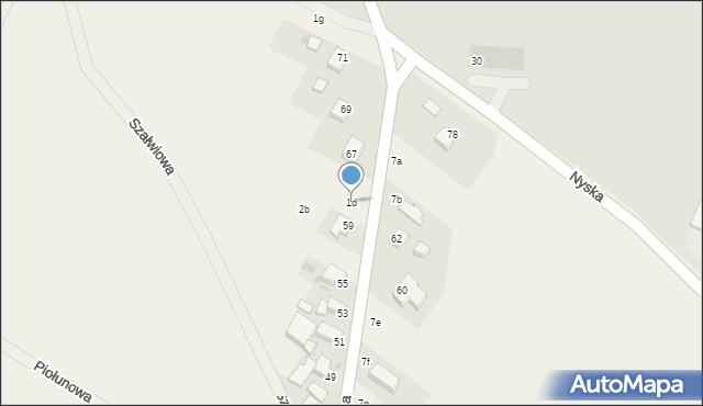 Gościęcice, Gościęcice, 1d, mapa Gościęcice