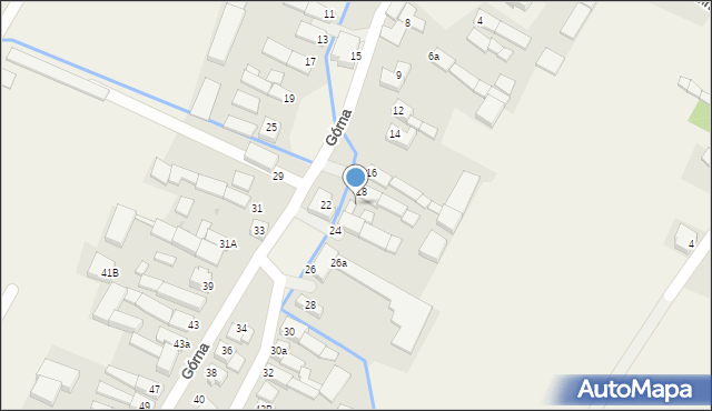 Gościęcin, Górna, 20, mapa Gościęcin