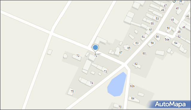 Gościęcin, Górna, 71, mapa Gościęcin