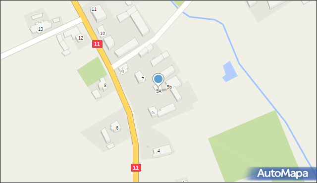 Gościejewo, Gościejewo, 5A, mapa Gościejewo