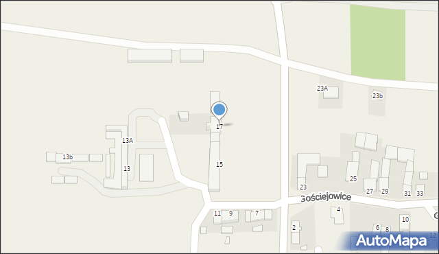 Gościejowice, Gościejowice, 17, mapa Gościejowice