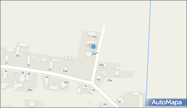 Gościejowice, Gościejowice, 63e, mapa Gościejowice
