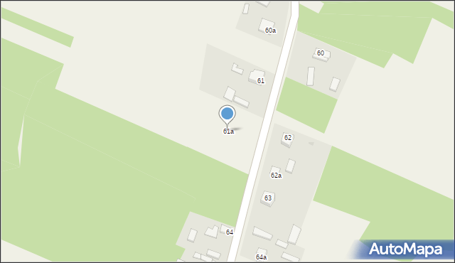 Gościencin, Gościencin, 61a, mapa Gościencin