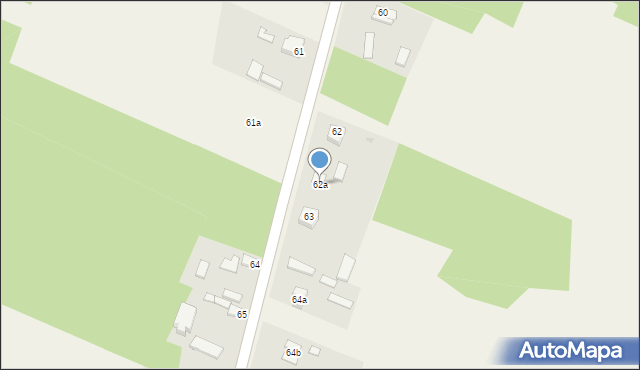 Gościencin, Gościencin, 62a, mapa Gościencin