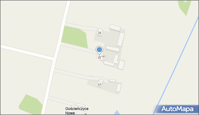 Gościeńczyce, Gościeńczyce, 41, mapa Gościeńczyce
