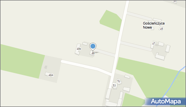 Gościeńczyce, Gościeńczyce, 49, mapa Gościeńczyce