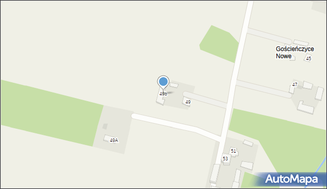 Gościeńczyce, Gościeńczyce, 49b, mapa Gościeńczyce