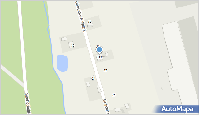 Gościeradów-Folwark, Gościeradów-Folwark, 132, mapa Gościeradów-Folwark