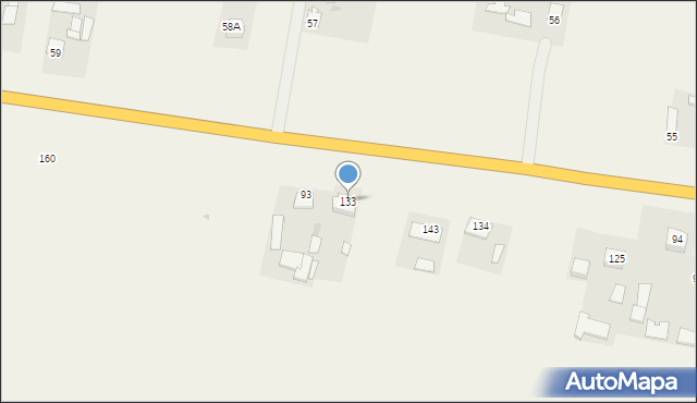 Gościeradów-Folwark, Gościeradów-Folwark, 133, mapa Gościeradów-Folwark