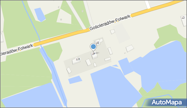 Gościeradów-Folwark, Gościeradów-Folwark, 1F, mapa Gościeradów-Folwark