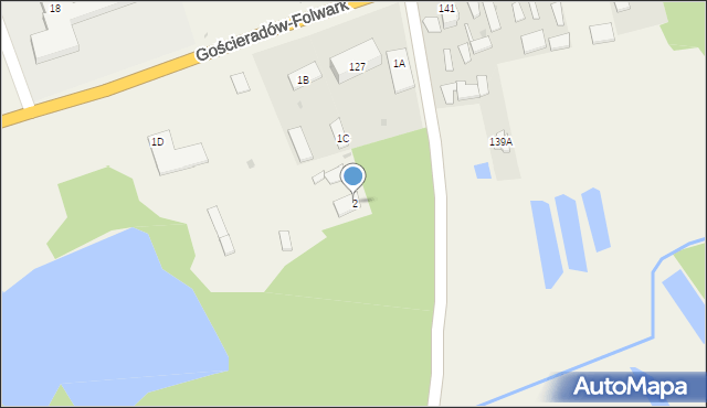 Gościeradów-Folwark, Gościeradów-Folwark, 2, mapa Gościeradów-Folwark
