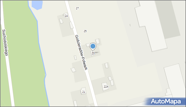 Gościeradów-Folwark, Gościeradów-Folwark, 23, mapa Gościeradów-Folwark