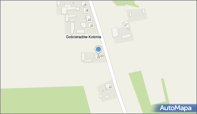 Gościeradów-Kolonia, Gościeradów-Kolonia, 21, mapa Gościeradów-Kolonia