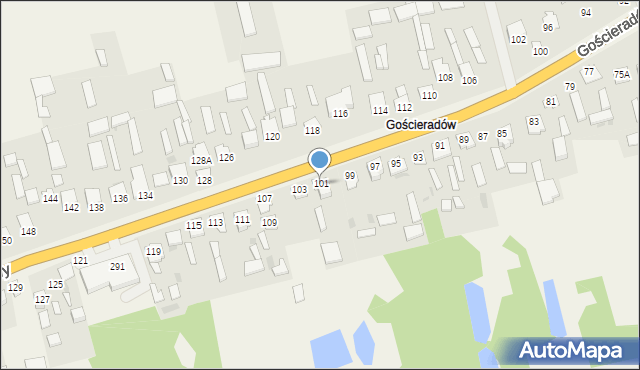 Gościeradów Ukazowy, Gościeradów Ukazowy, 101, mapa Gościeradów Ukazowy