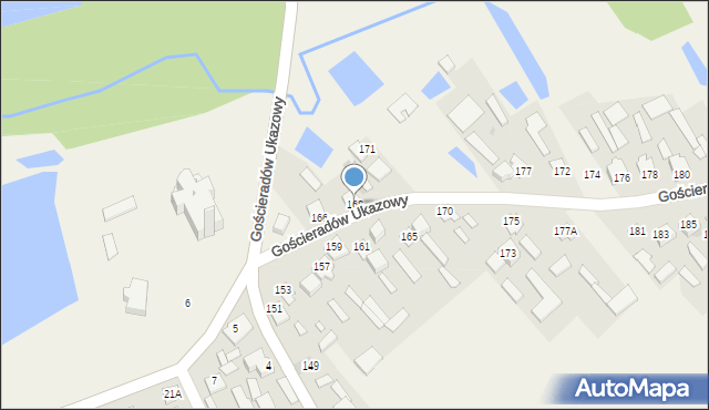 Gościeradów Ukazowy, Gościeradów Ukazowy, 168, mapa Gościeradów Ukazowy