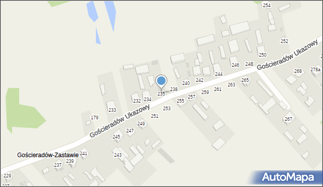 Gościeradów Ukazowy, Gościeradów Ukazowy, 236, mapa Gościeradów Ukazowy