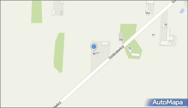 Gościewicz, Gościewicz, 59, mapa Gościewicz