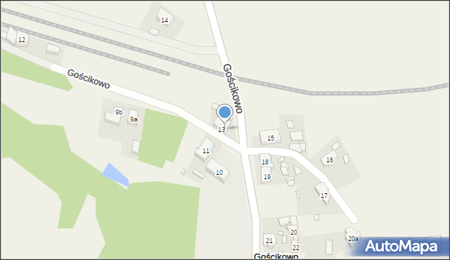 Gościkowo, Gościkowo, 13/1, mapa Gościkowo