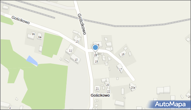 Gościkowo, Gościkowo, 18, mapa Gościkowo