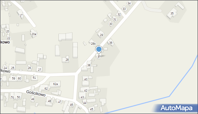 Gościkowo, Gościkowo, 37, mapa Gościkowo