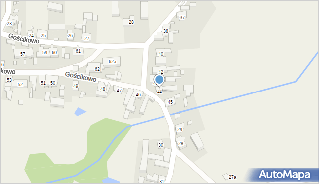 Gościkowo, Gościkowo, 44, mapa Gościkowo