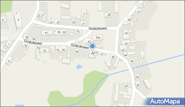 Gościkowo, Gościkowo, 48, mapa Gościkowo