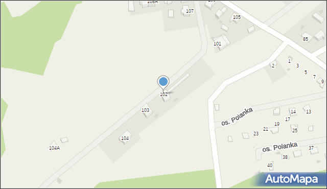 Gościm, Gościm, 102, mapa Gościm