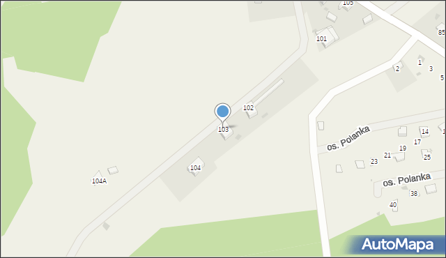 Gościm, Gościm, 103, mapa Gościm