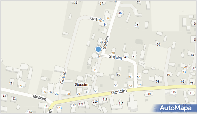 Gościm, Gościm, 32, mapa Gościm