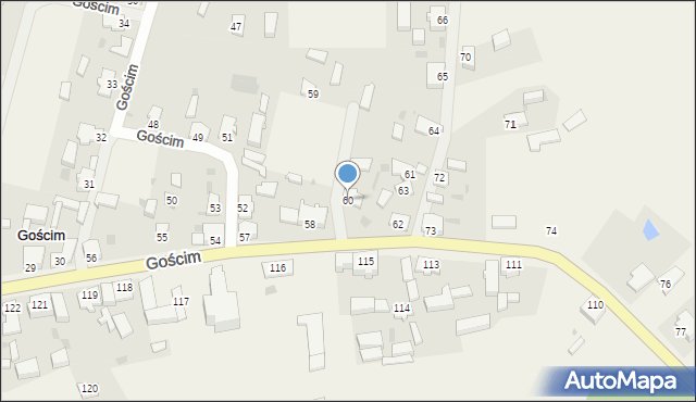 Gościm, Gościm, 60, mapa Gościm