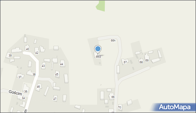 Gościm, Gościm, 66G, mapa Gościm