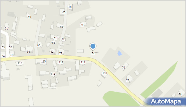 Gościm, Gościm, 74, mapa Gościm