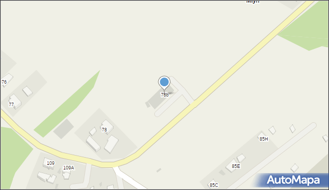 Gościm, Gościm, 78b, mapa Gościm