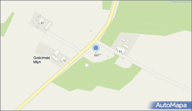 Gościm, Gościm, 84d, mapa Gościm