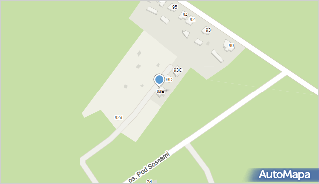 Gościm, Gościm, 93E, mapa Gościm
