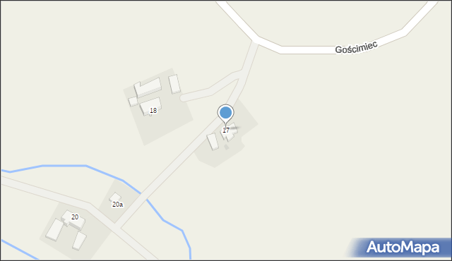 Gościmiec, Gościmiec, 17, mapa Gościmiec