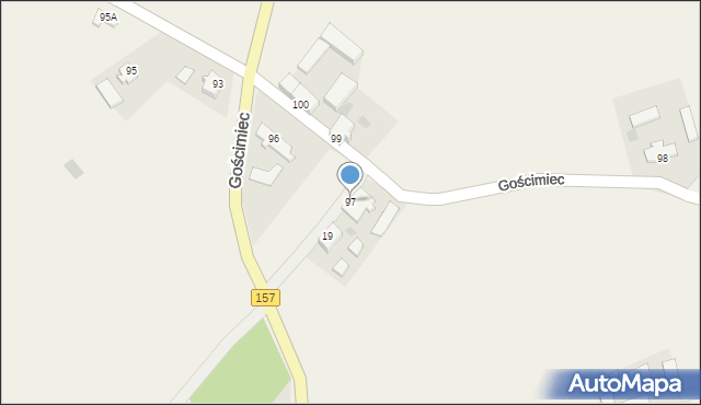 Gościmiec, Gościmiec, 97, mapa Gościmiec