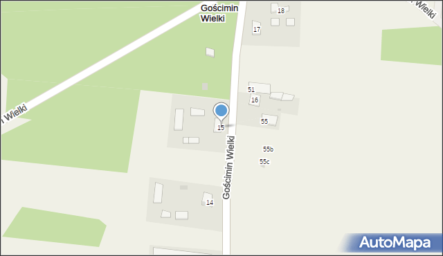Gościmin Wielki, Gościmin Wielki, 15, mapa Gościmin Wielki