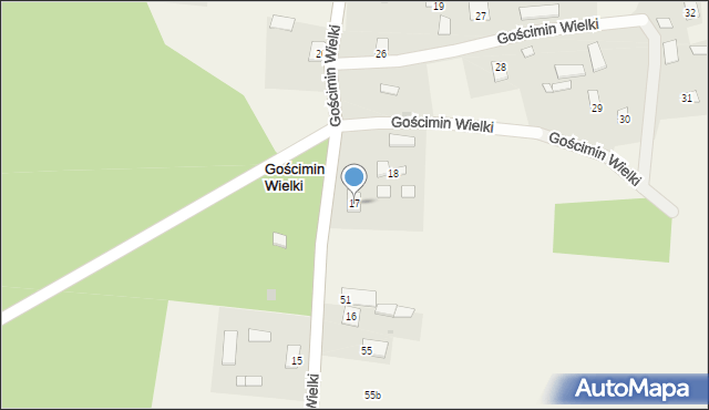Gościmin Wielki, Gościmin Wielki, 17, mapa Gościmin Wielki