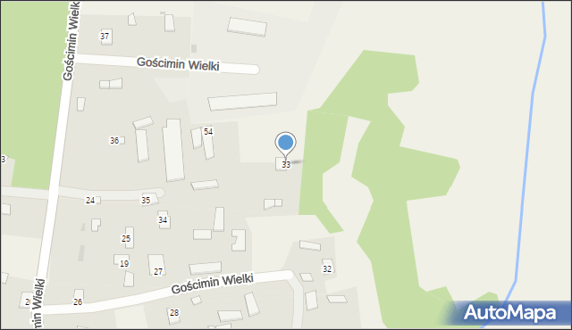 Gościmin Wielki, Gościmin Wielki, 33, mapa Gościmin Wielki